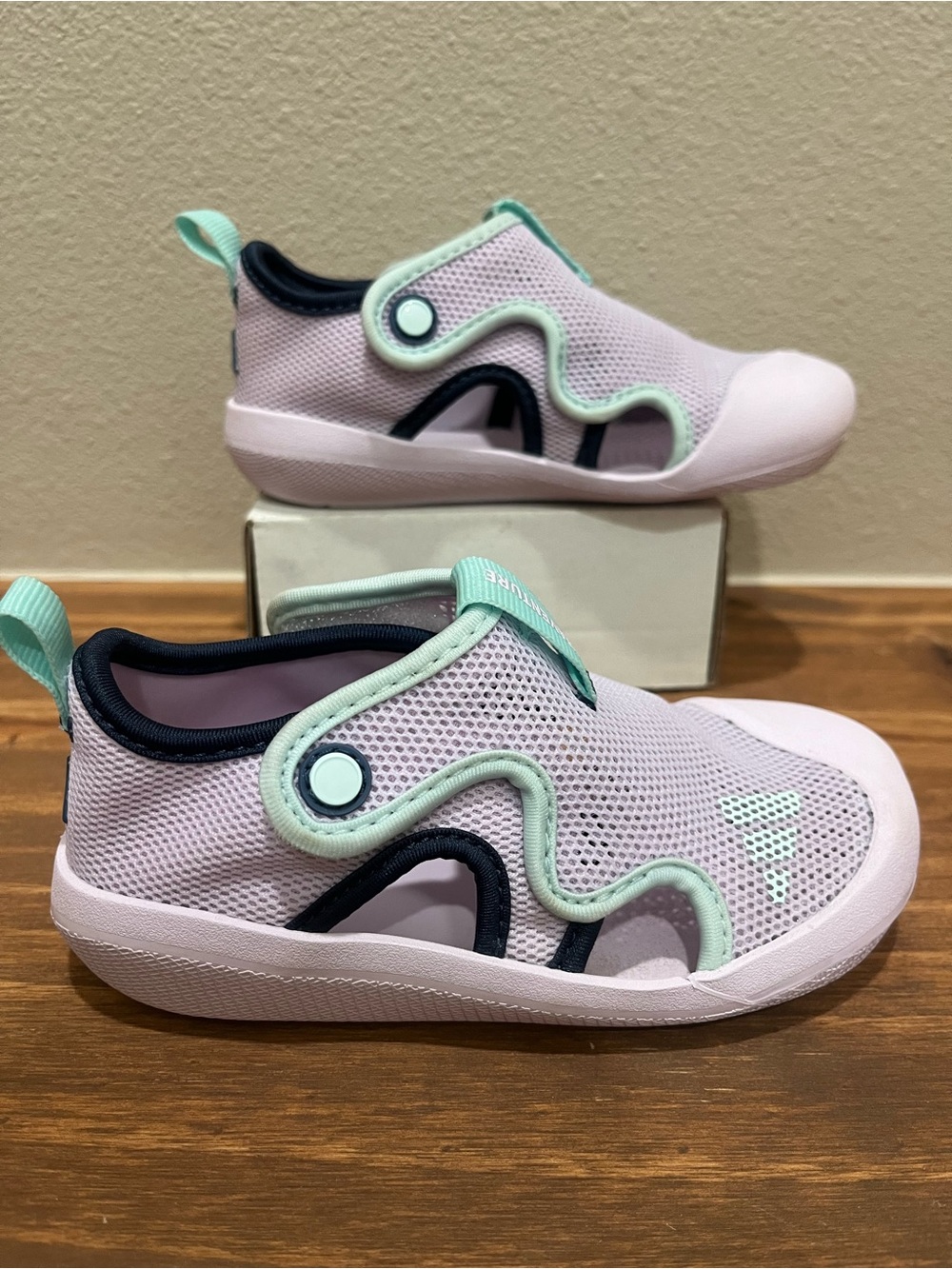 Girls Toddler Size 8 Adidas Adventure 3 Slide Sandal Shoes-ice Lavender